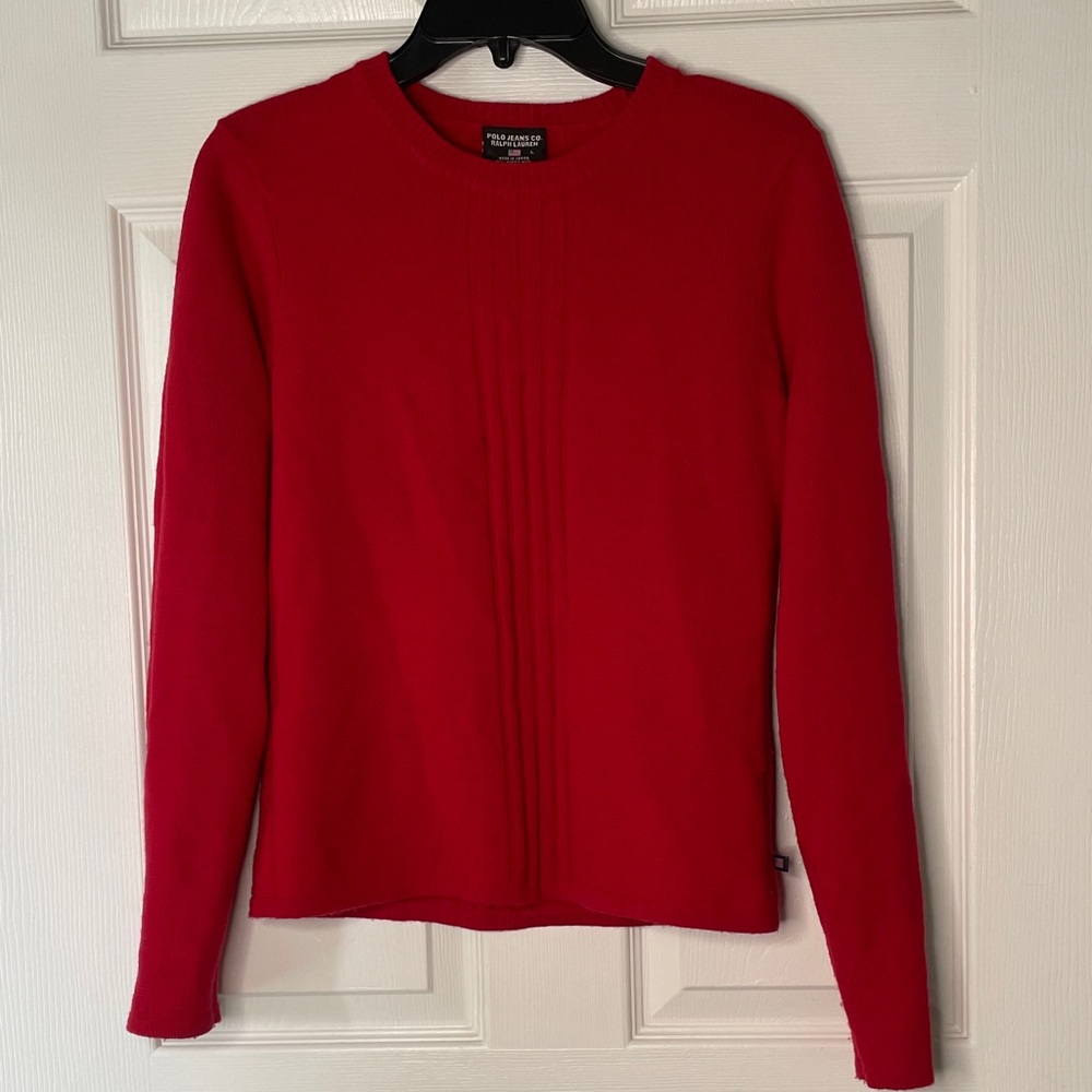 Polo Jeans Co. Ralph Lauren 100% Merino Wool Crewneck Sweater Vintage